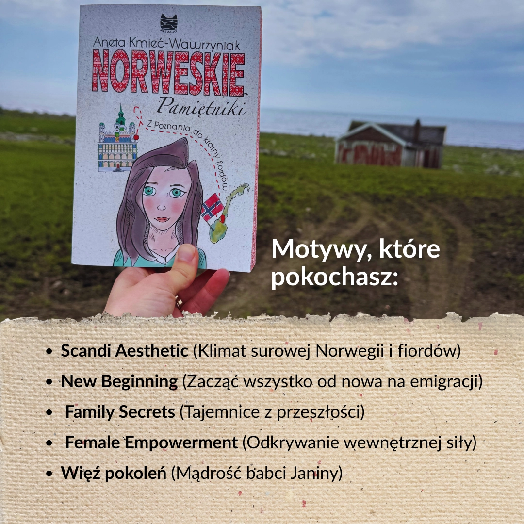 "Norweskie Pamiętniki. Z Poznania do krainy fiordów" - Aneta Kmieć-Wawrzyniak - powieść obyczajowa, emocje, podróż, tajemnice rodzinne, romans - obrazek 3